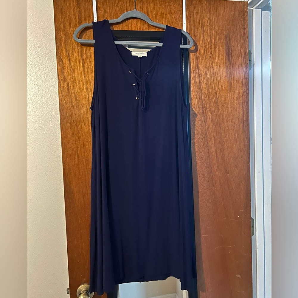 Blue Living Doll 2X Tank Top Dress